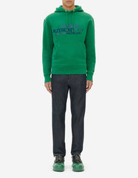 Sweat à capuche avec impression - Deep Green