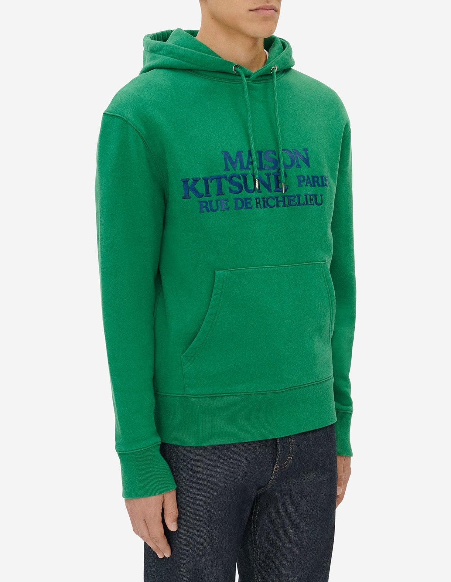 Sweat à capuche avec impression - Deep Green