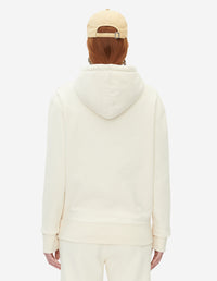 Sweat à capuche avec impression - Ecru