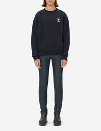 Sweatshirt à col rond avec écusson - Dark Navy