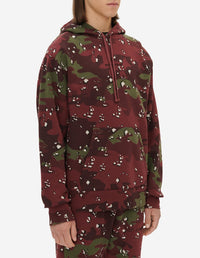 Sweat à capuche imprimé avec cordon de serrage - Wine Lees Design