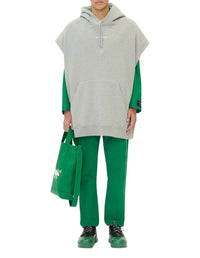 Sweat à capuche oversize à capuche sans manches - Light Grey Melange