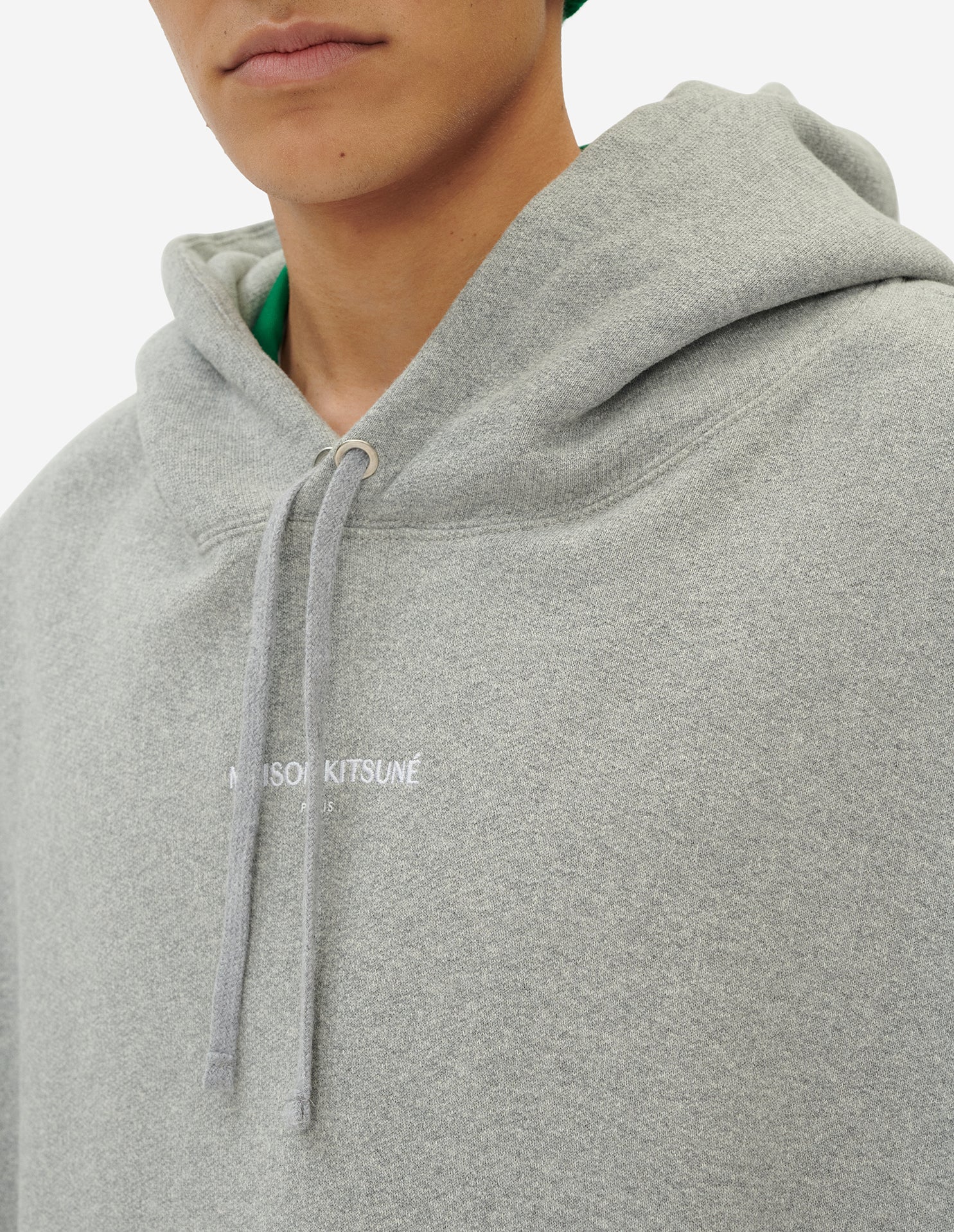 Sweat à capuche oversize à capuche sans manches - Light Grey Melange