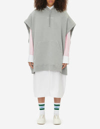 Sweat à capuche oversize à capuche sans manches - Light Grey Melange