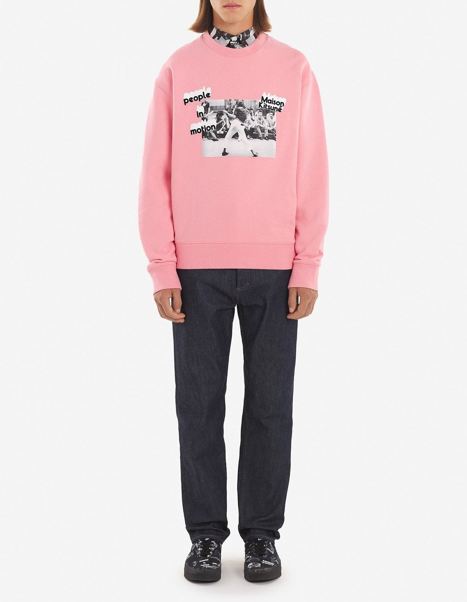 Sweatshirt Maison Kitsuné x Olympia Le-Tan - Bubble Gum Pink