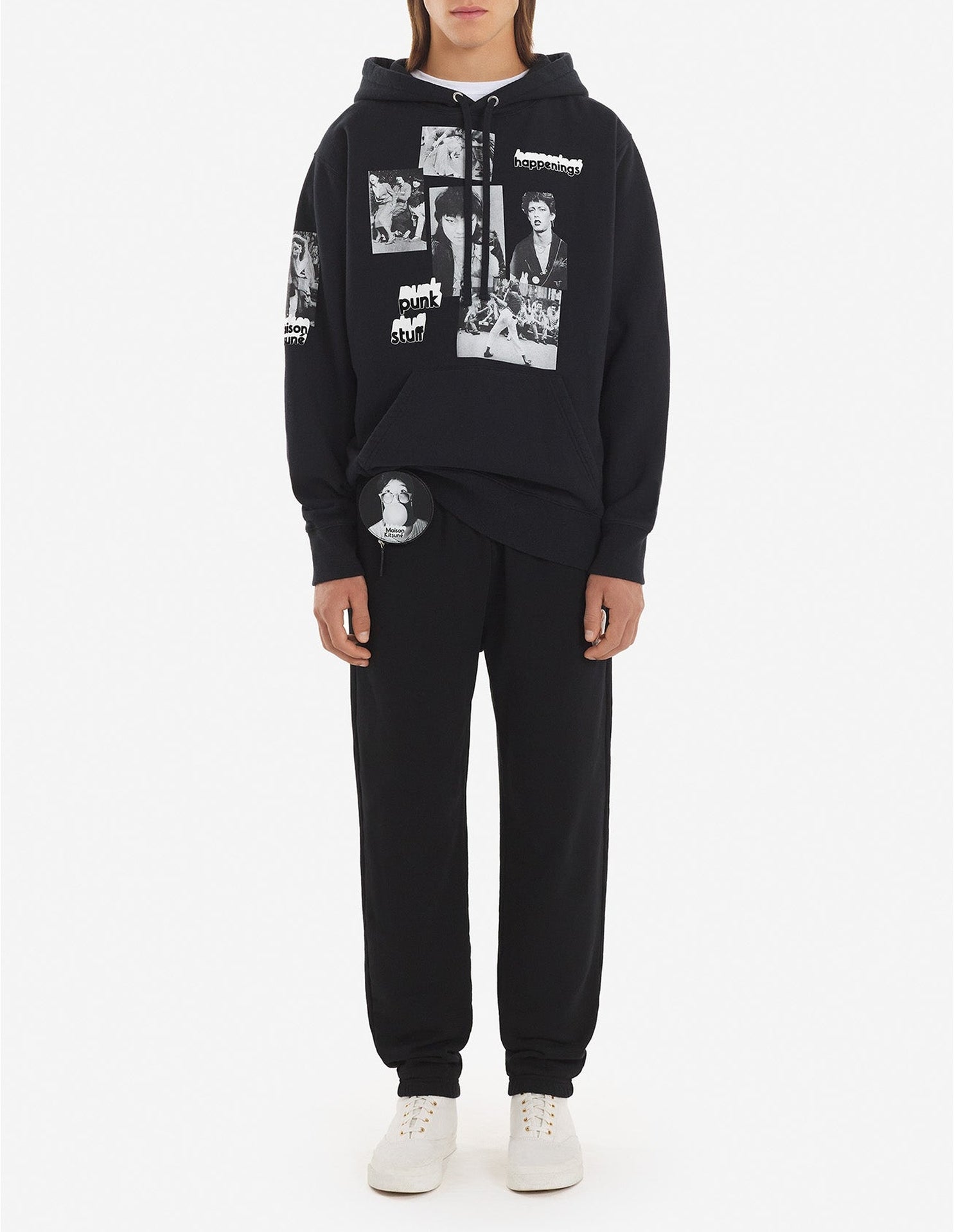 Sweat à capuche Maison Kitsuné x Olympia Le-Tan - Black