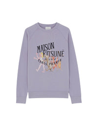 Sweatshirt Maison Kitsuné x Olympia Le-Tan - Misty Lilac