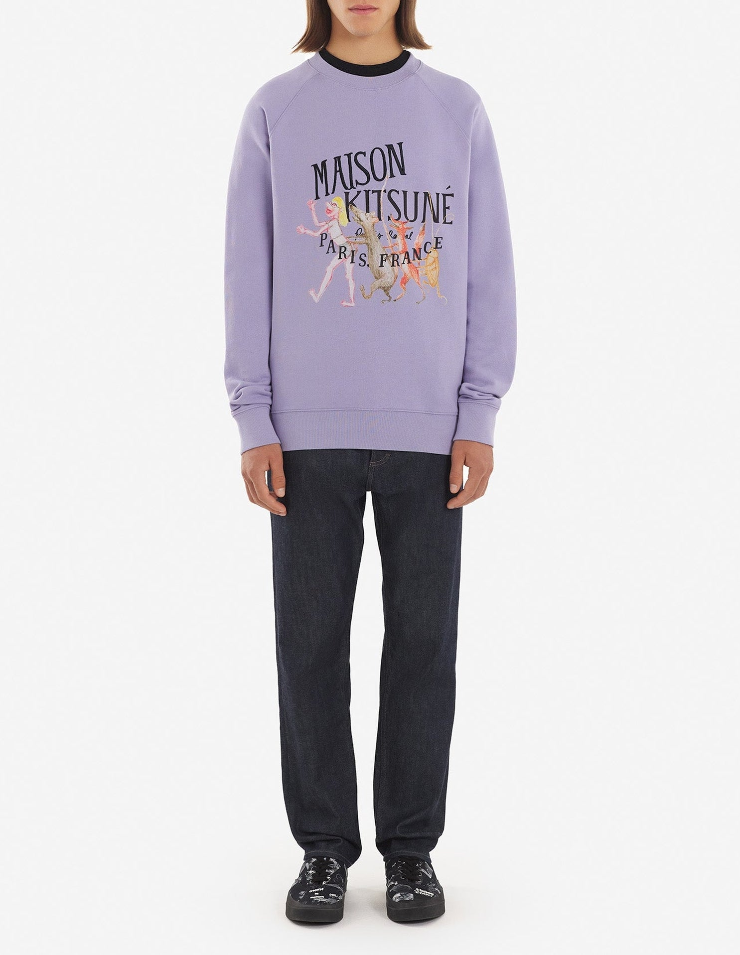 Sweatshirt Maison Kitsuné x Olympia Le-Tan - Misty Lilac