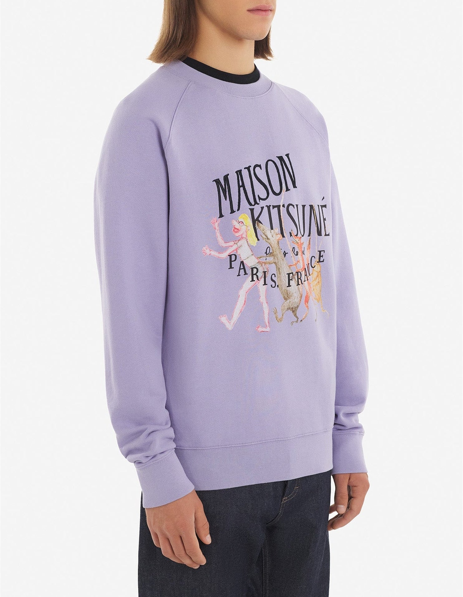 Sweatshirt Maison Kitsuné x Olympia Le-Tan - Misty Lilac