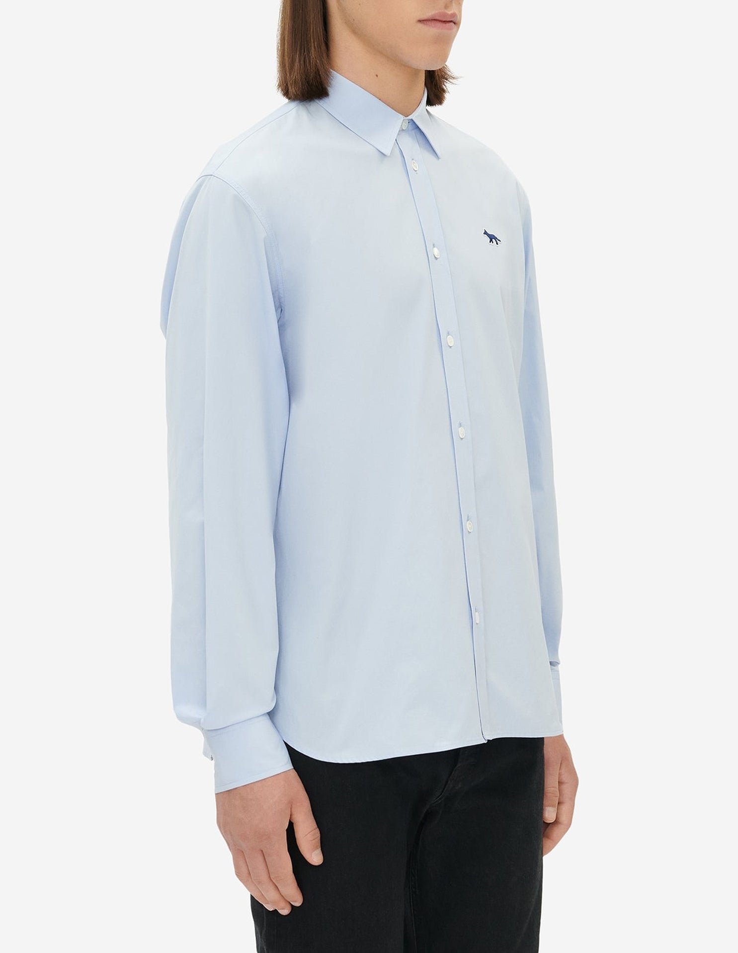 Chemise boutonnée avec écusson - Light Blue