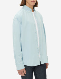 Chemise décontractée avec impression en denim - Bleached Indigo