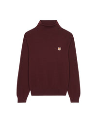 Pull à col roulé avec écusson en laine - Wine Lees