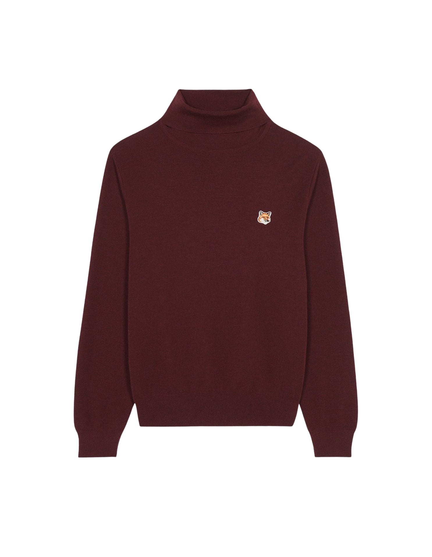 Pull à col roulé avec écusson en laine - Wine Lees