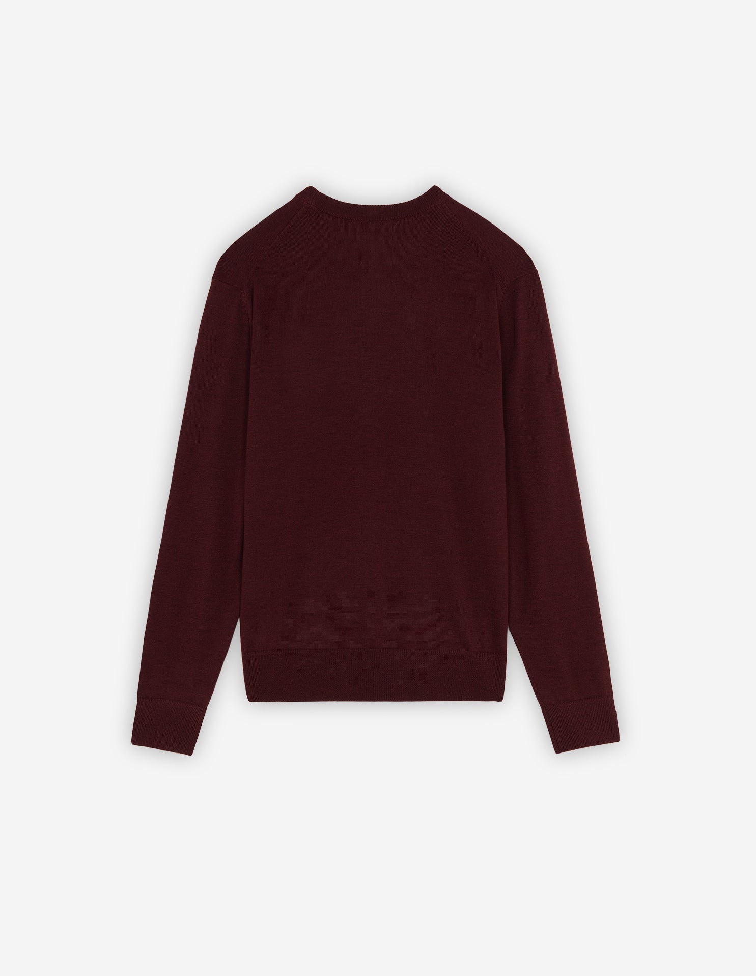 Pull à manches longues avec écusson en laine - Wine Lees