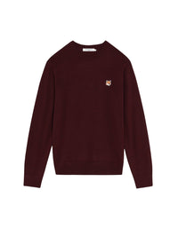 Pull à manches longues avec écusson en laine - Wine Lees