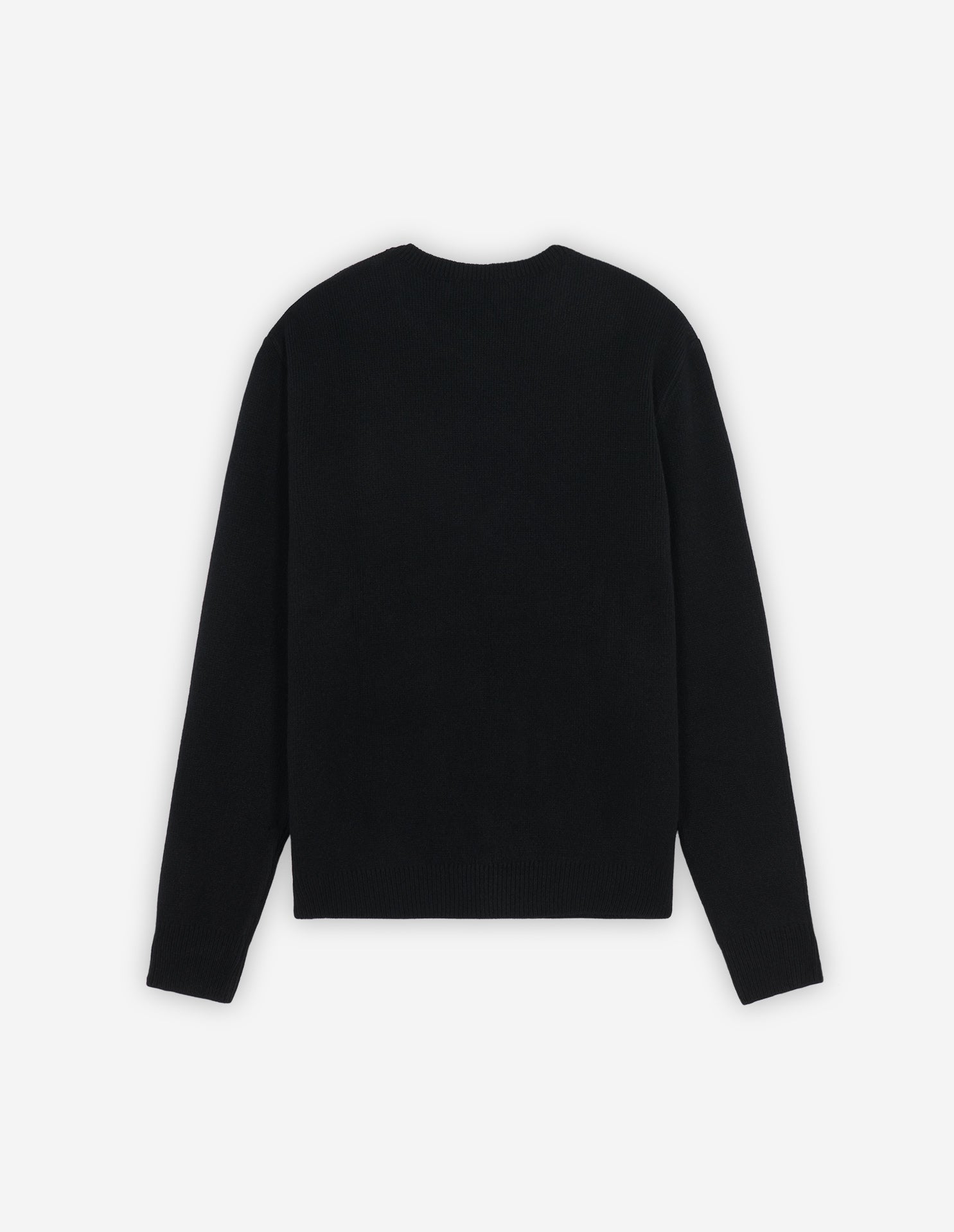 Pull décontracté avec écusson en laine - Black