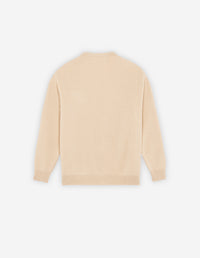 Cardigan à col V en laine - Beige