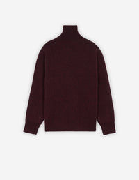 Cardigan tressé en laine - Wine Lees Melange