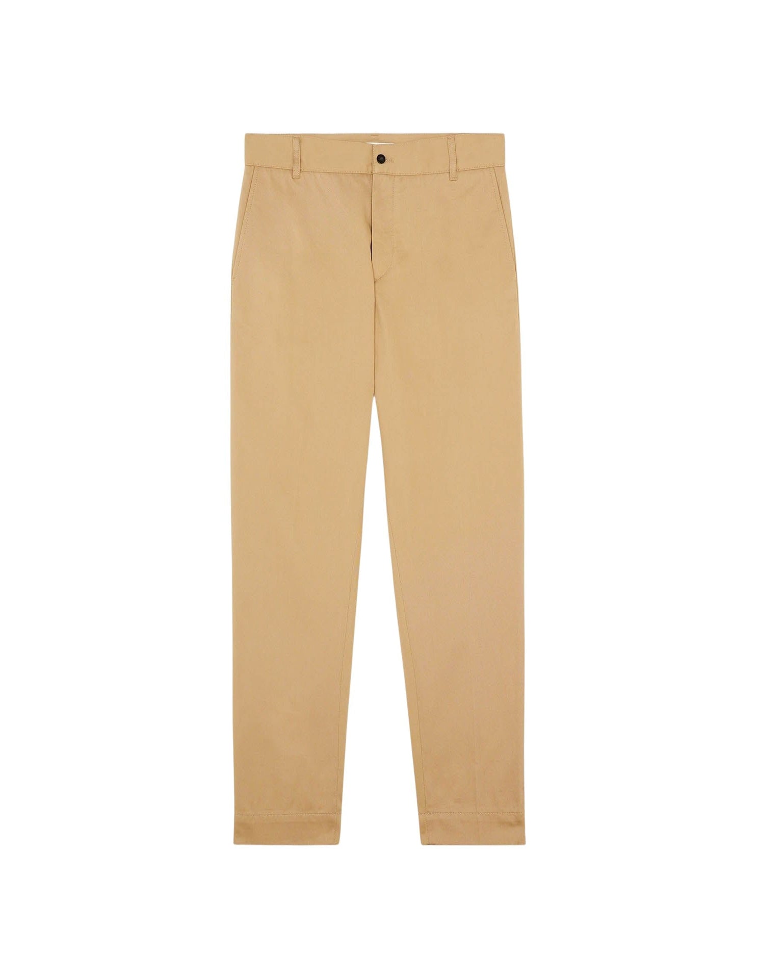 Pantalon droit chino à poches - Beige