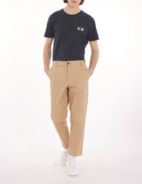 Pantalon droit chino à poches - Beige