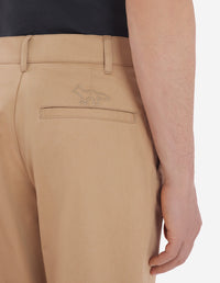Pantalon droit chino à poches - Beige