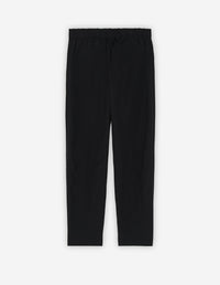 Pantalon droit à taille élastiquée - Black