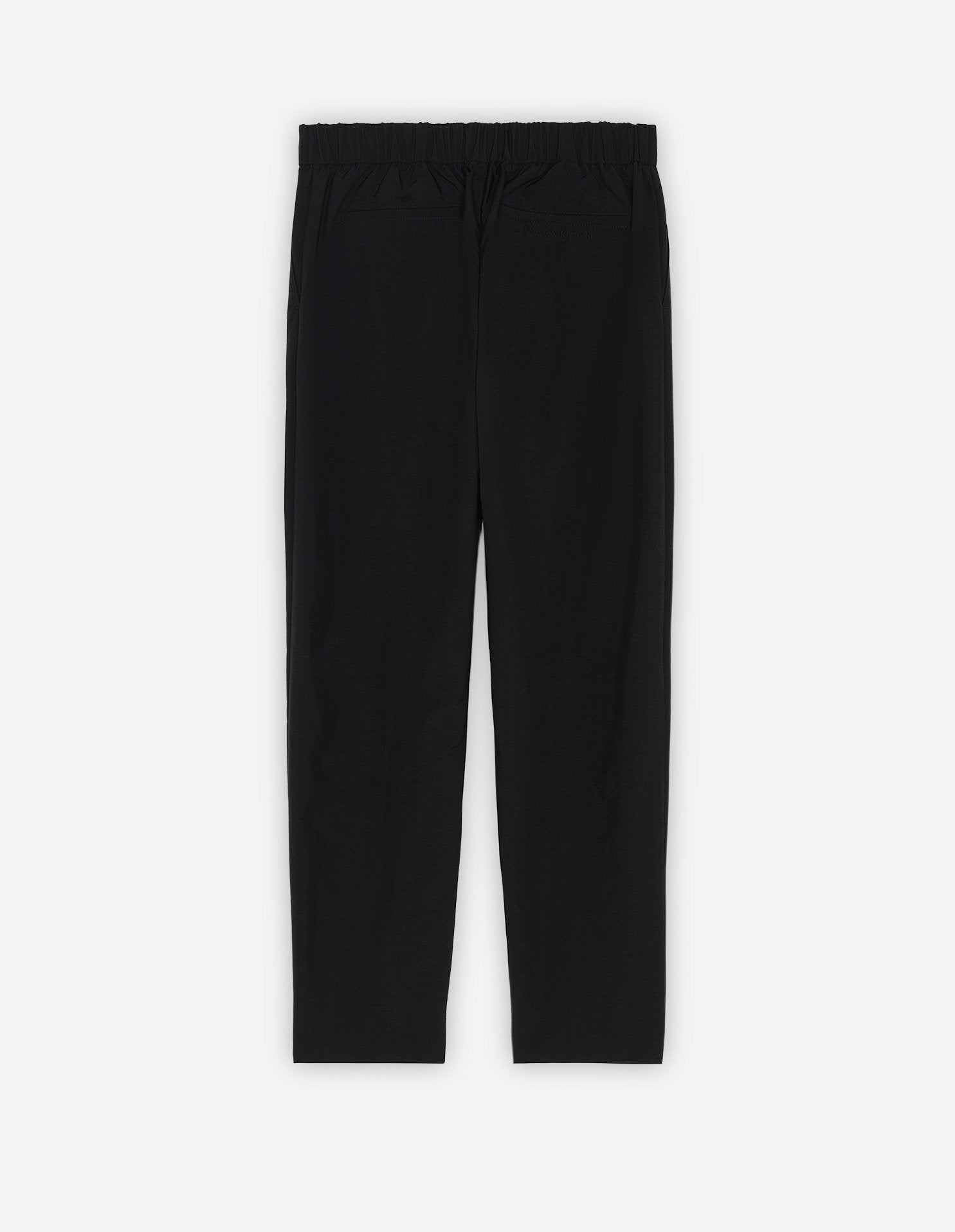 Pantalon droit à taille élastiquée - Black