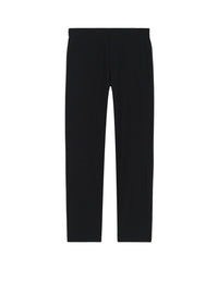 Pantalon droit à taille élastiquée - Black