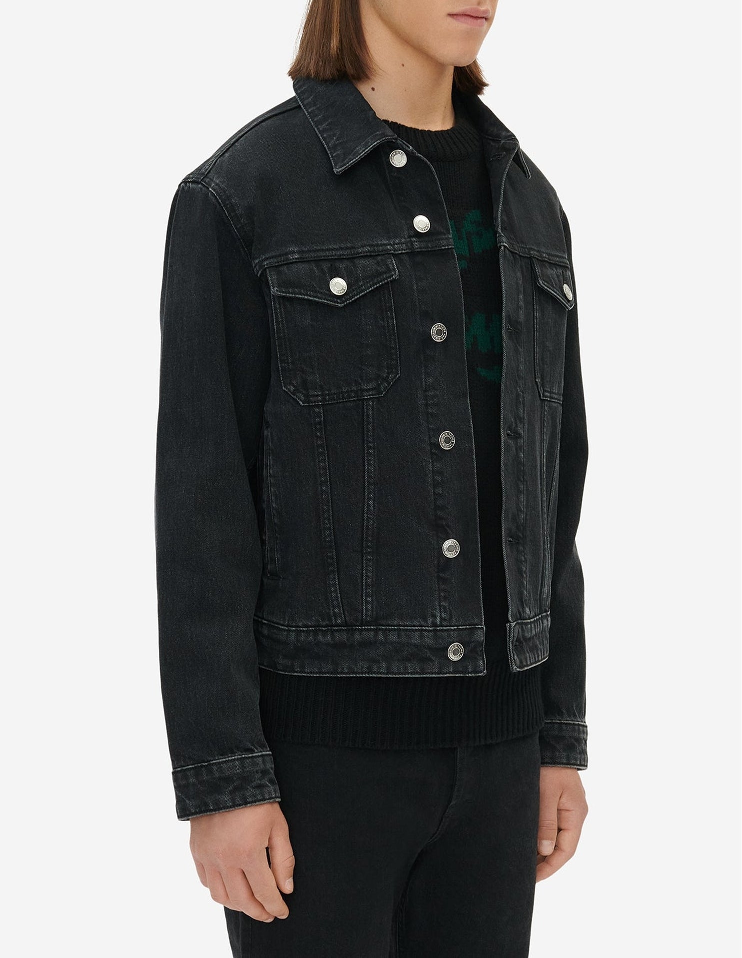 Veste courte en denim - Black