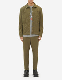 Veste droite boutonnée - Khaki Grey