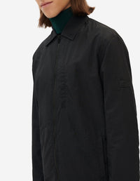 Surchemise zippée décontractée à manches longues - Black