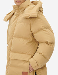 Jacket with tone-on-tone badge - Beige