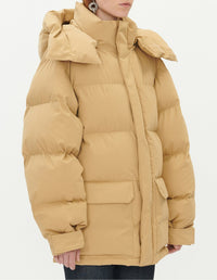 Jacket with tone-on-tone badge - Beige