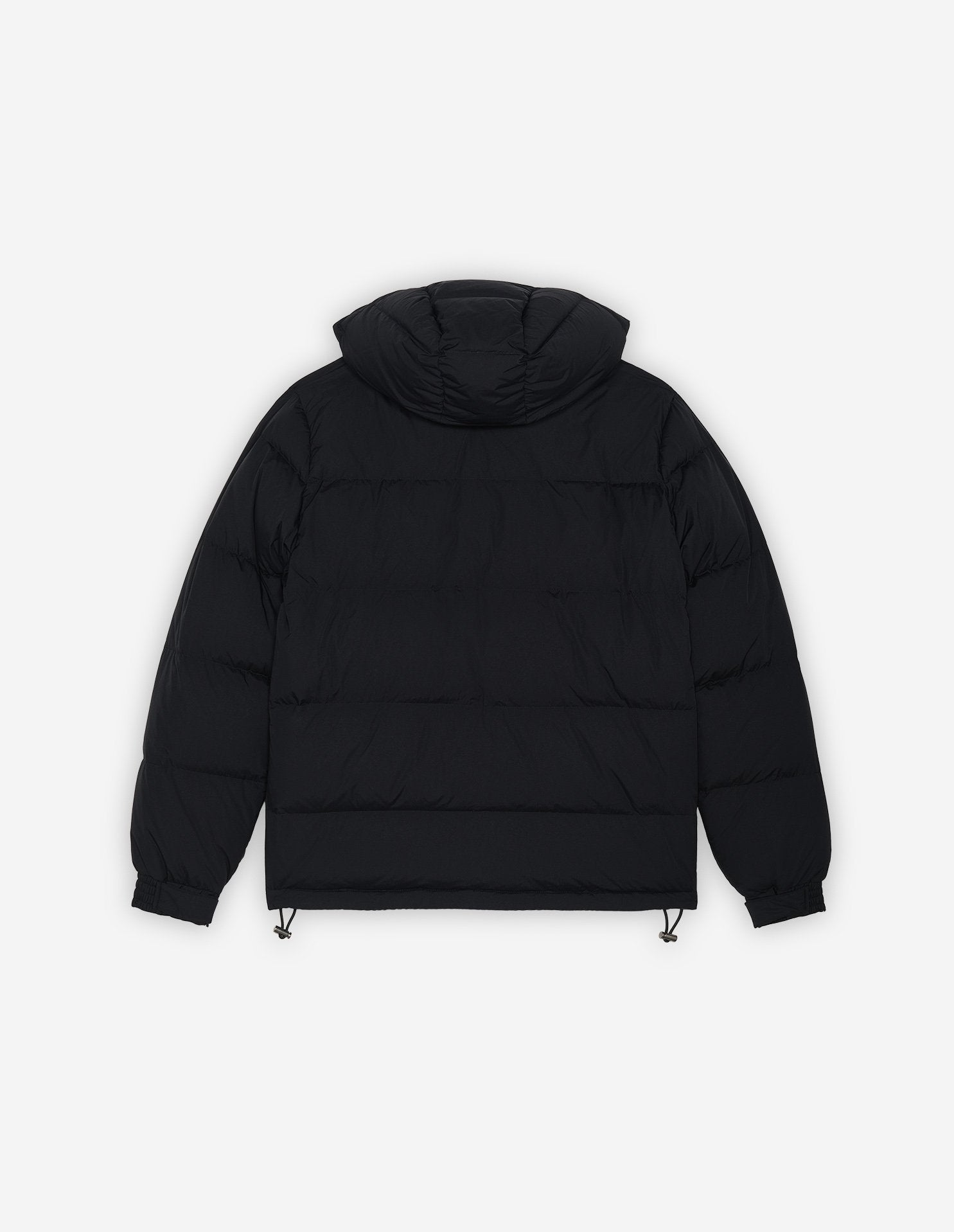 Hooded jacket with crest - Black