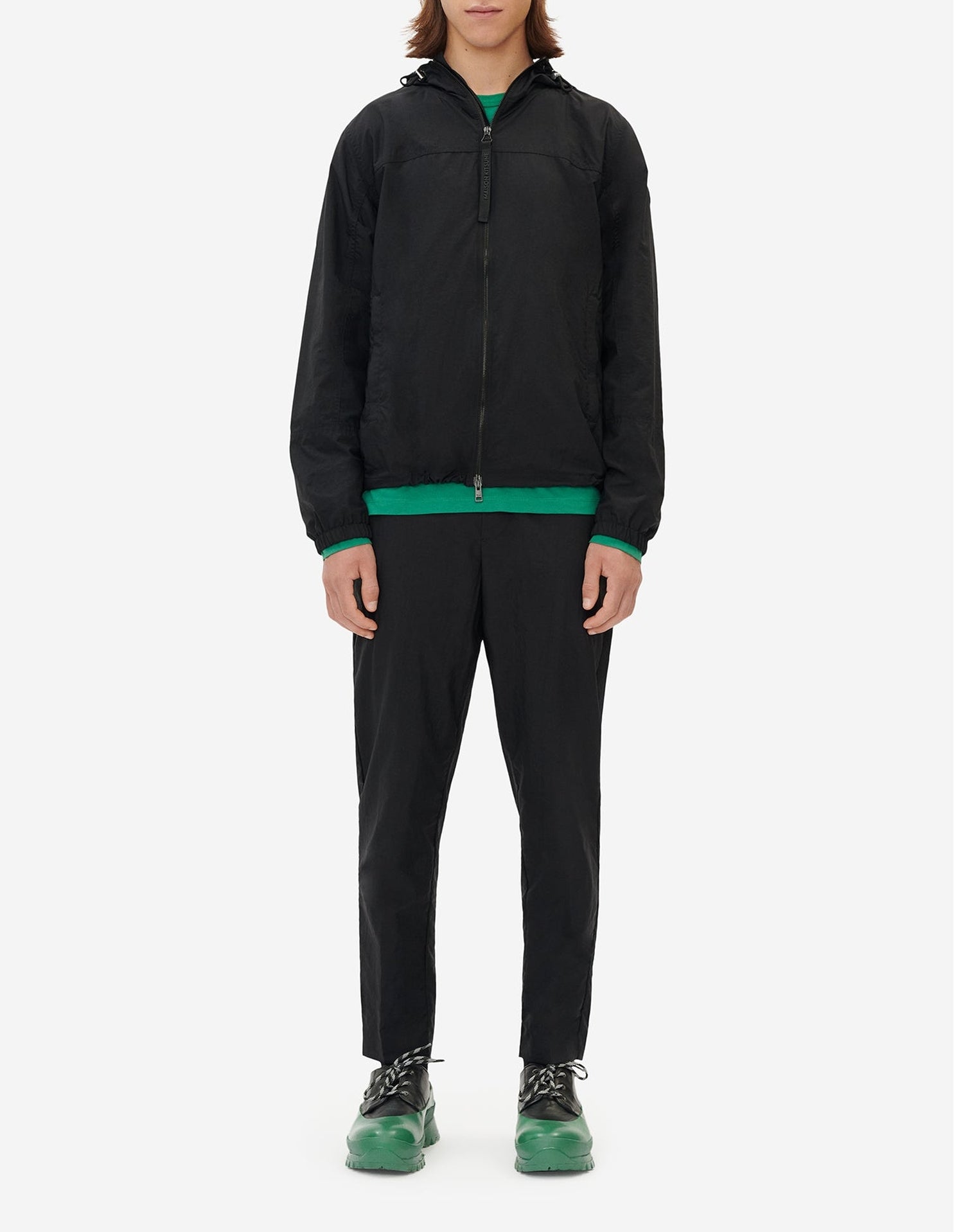 Veste coupe-vent à capuche - Black