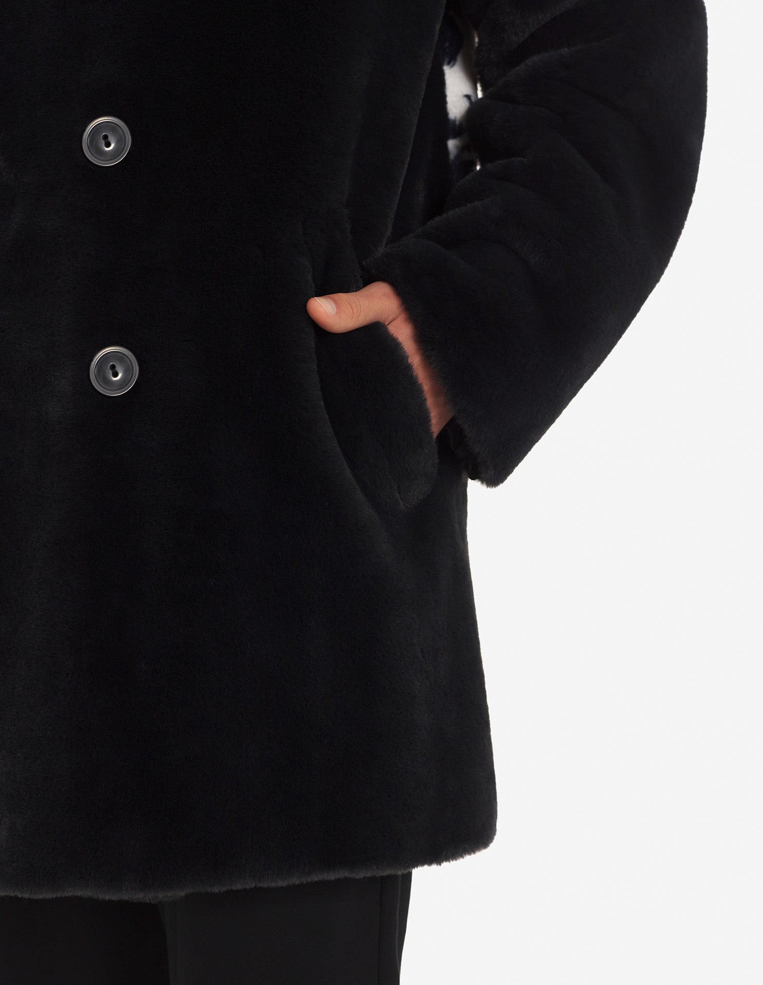 Manteau Maison Kitsuné x Olympia Le-Tan - Black