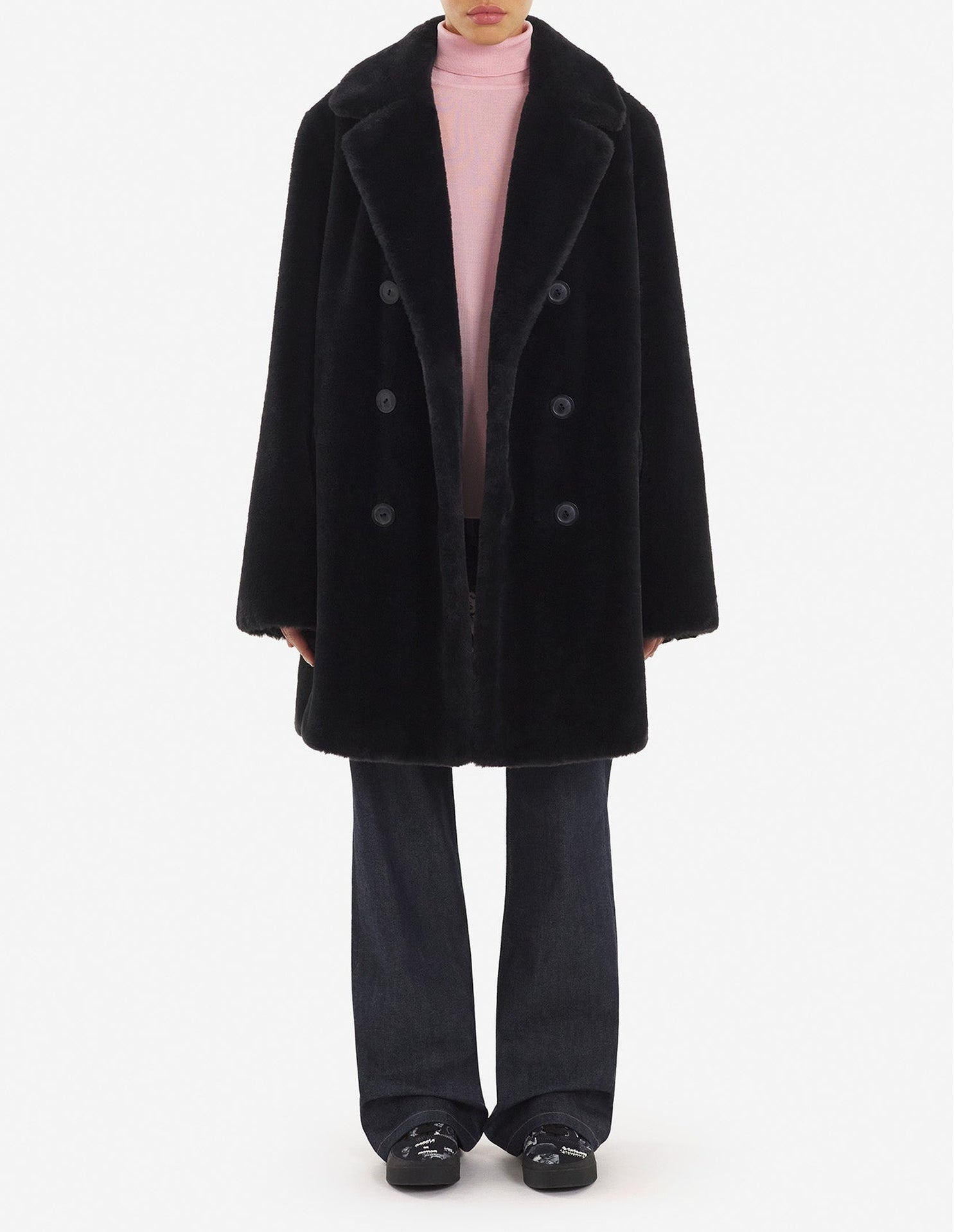 Manteau Maison Kitsuné x Olympia Le-Tan - Black