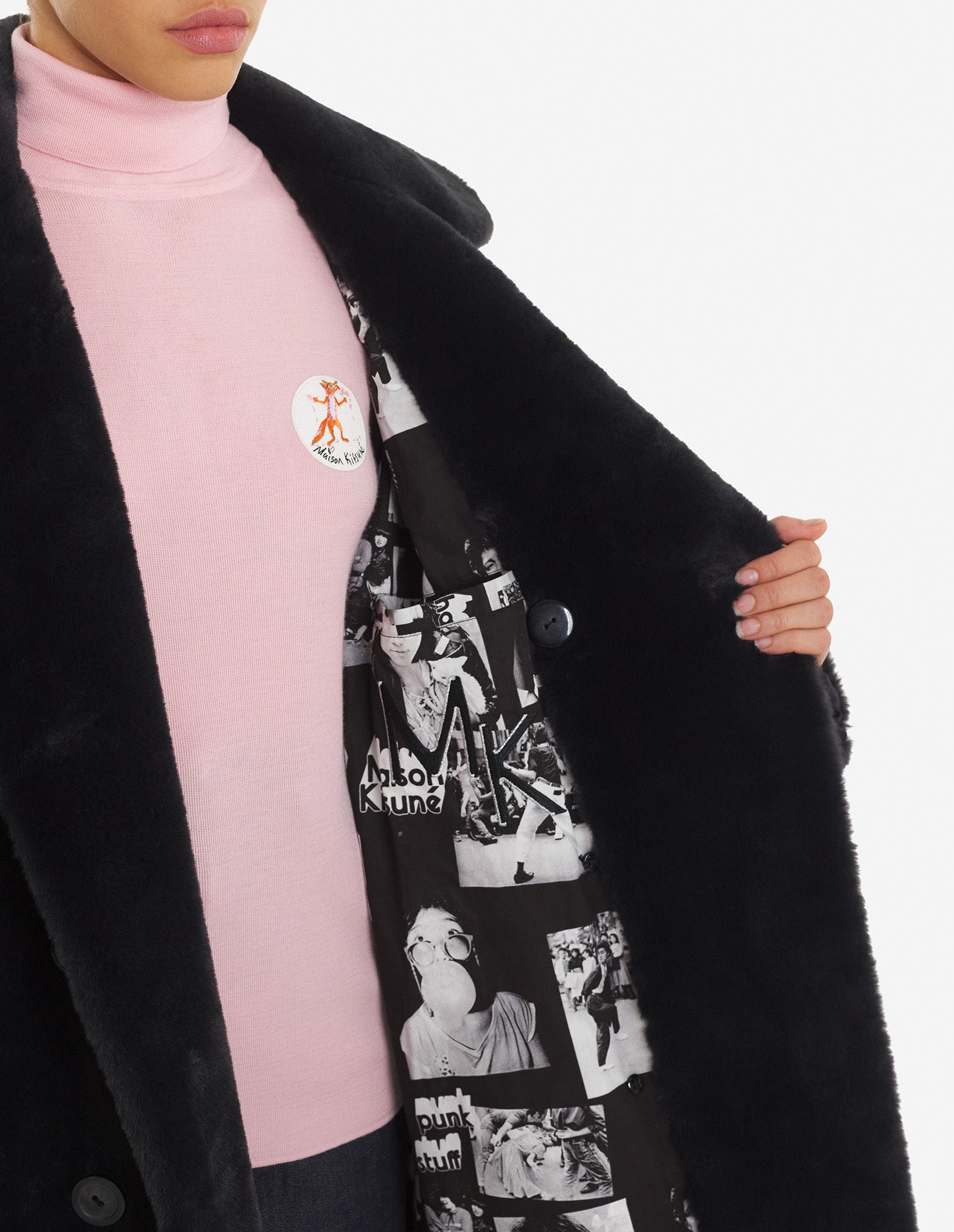 Manteau Maison Kitsuné x Olympia Le-Tan - Black