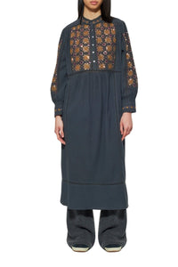 Robe longue brodée de sequins Joana - Black