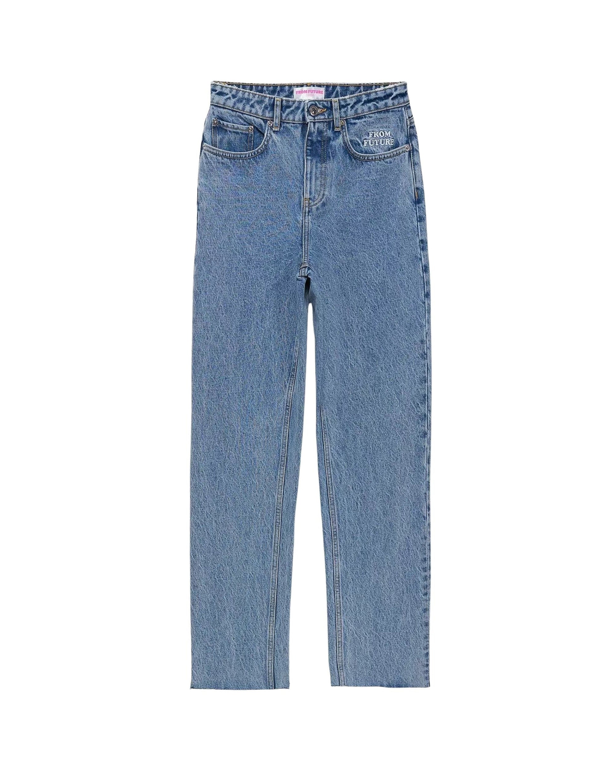 Pantalon droit Joseph en denim - Bleu Clair