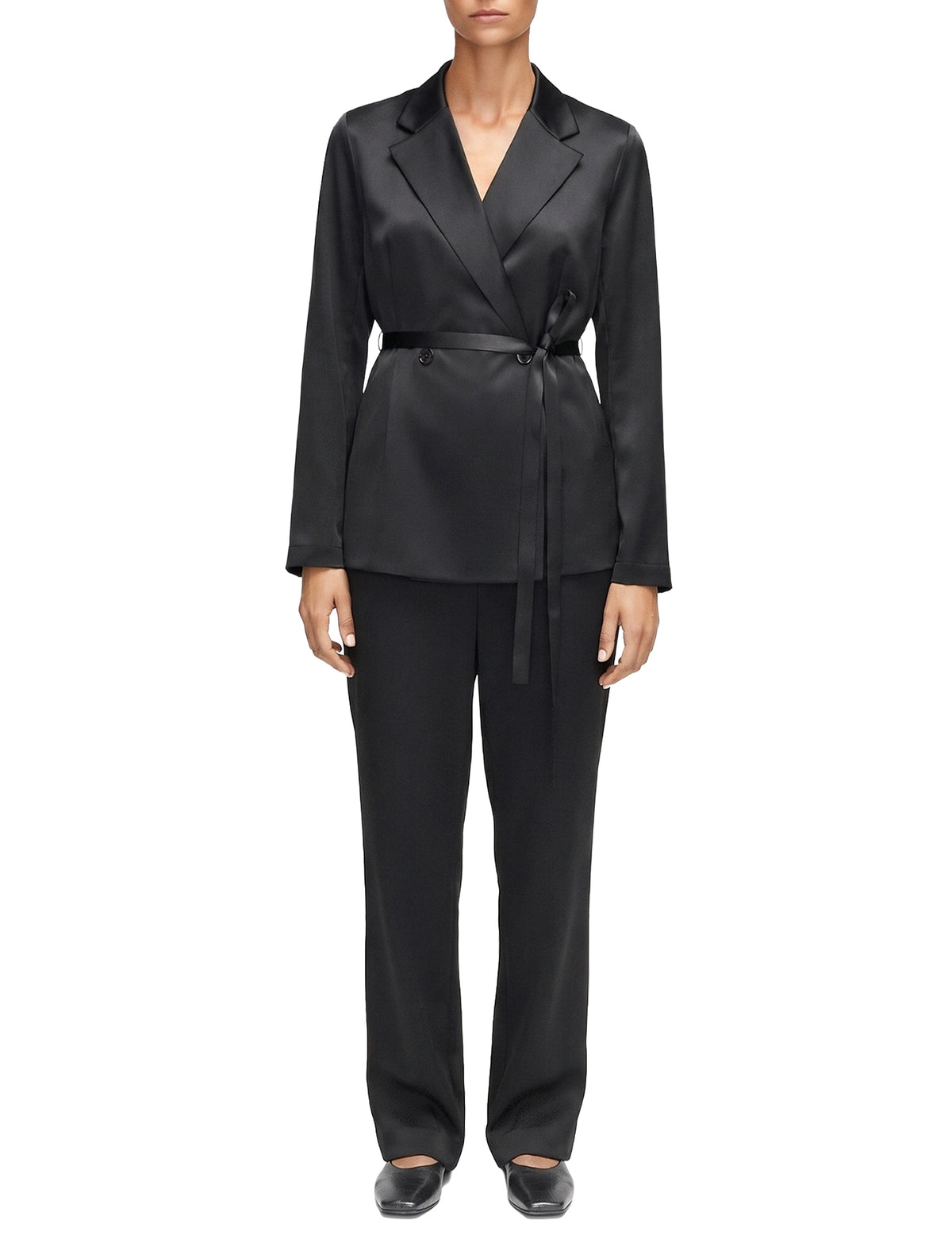 Joubert silk jacket - Black