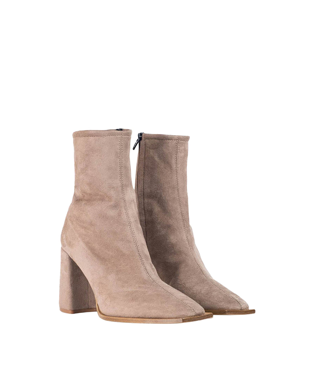 Bottines Journal en daim - Moon Grey