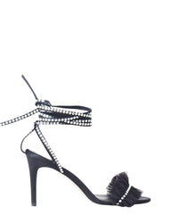 Sandales Jovita 85 en satin - Black