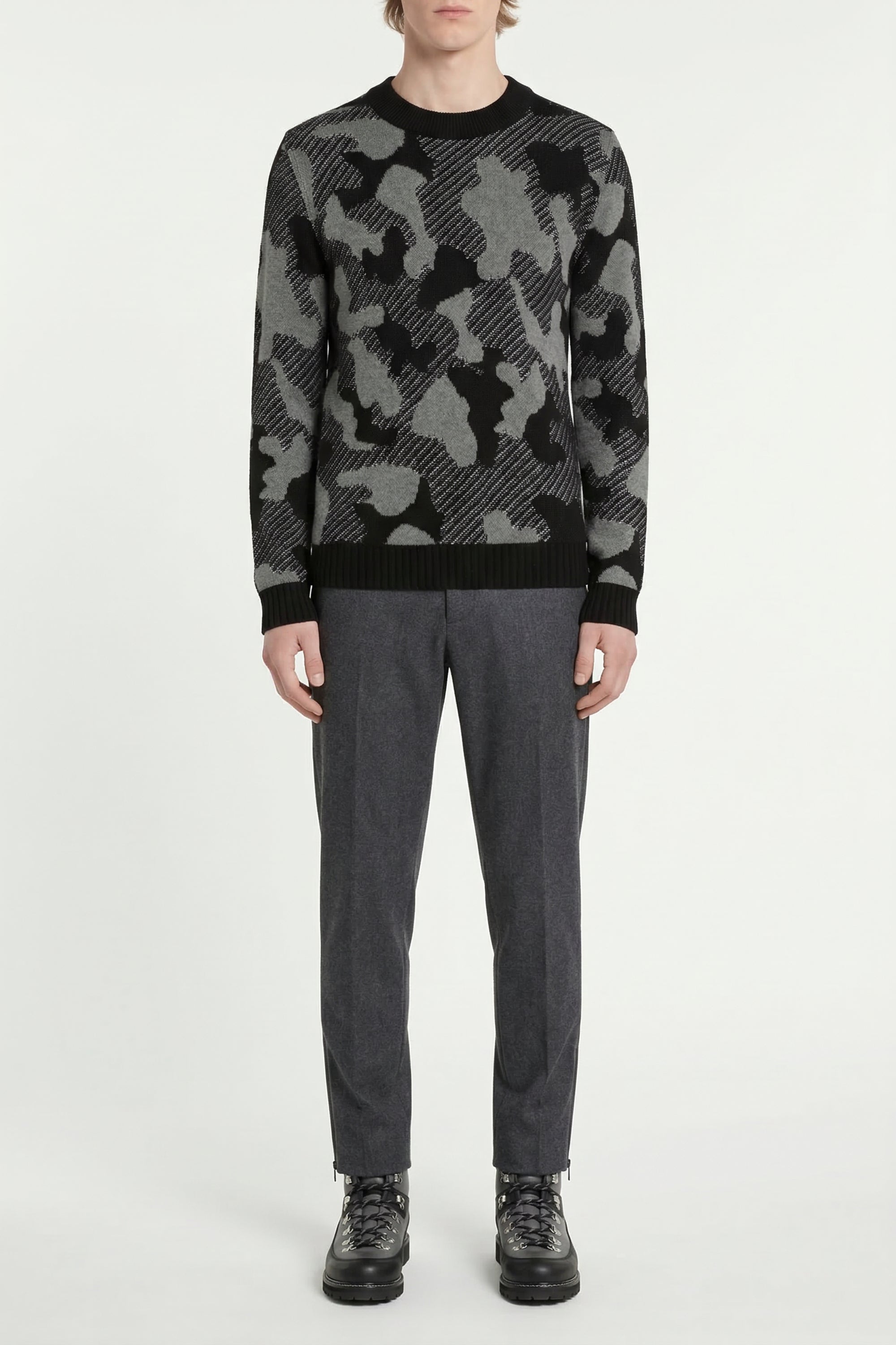 Pull Leo en maille - Gris