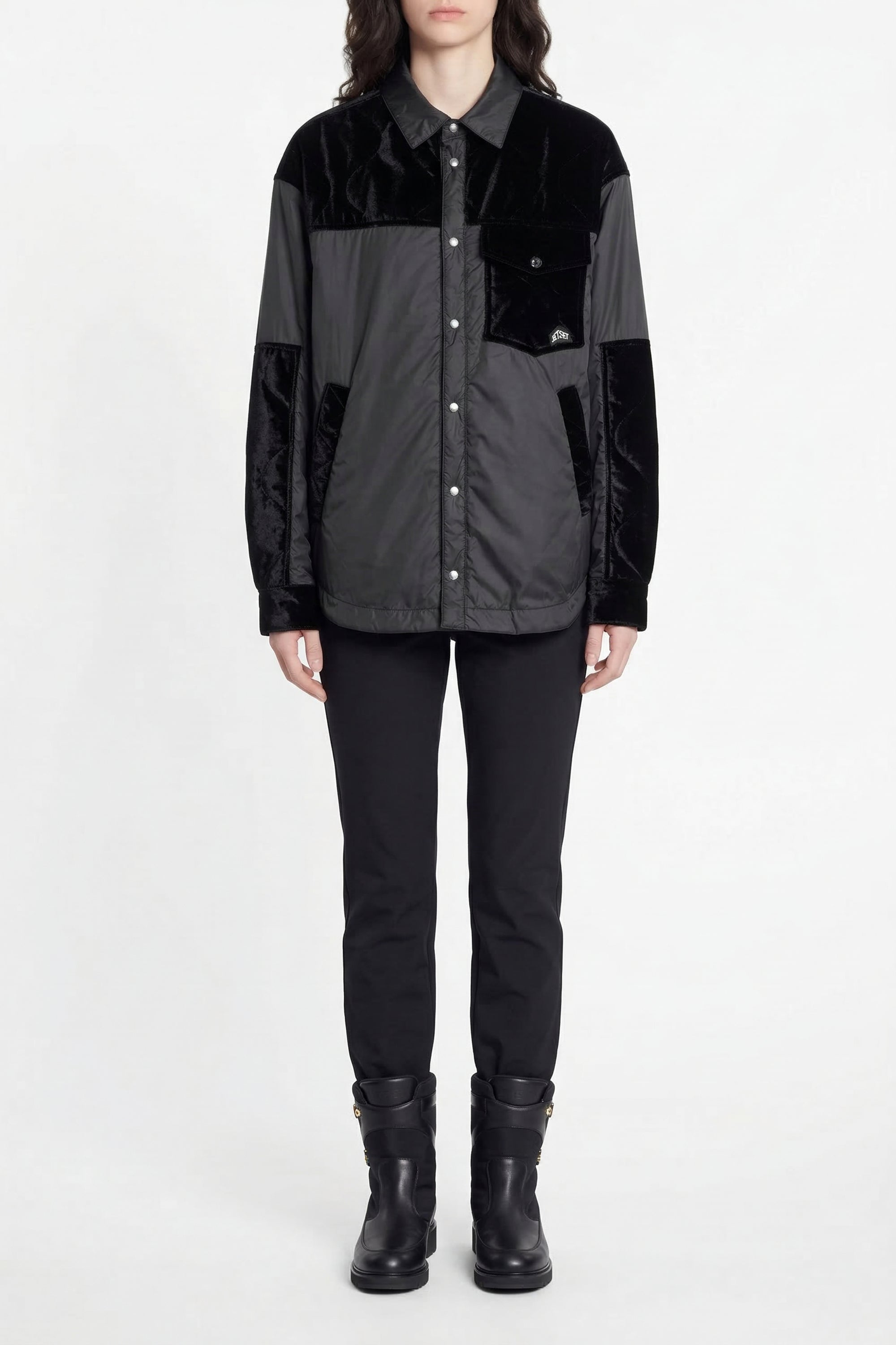 Veste Julian en velours - Noir