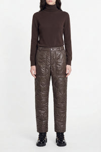 Otto quilted trousers - Brown