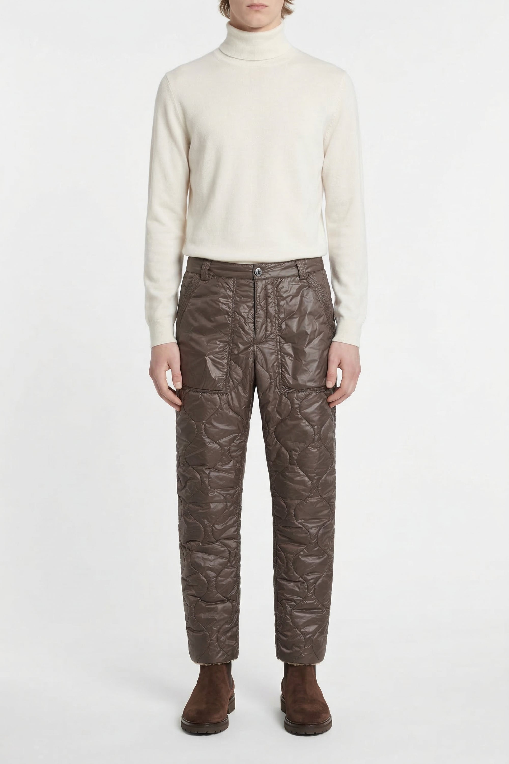 Otto quilted trousers - Brown