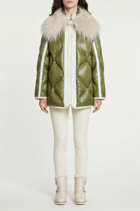 Annie quilted jacket - Cedar