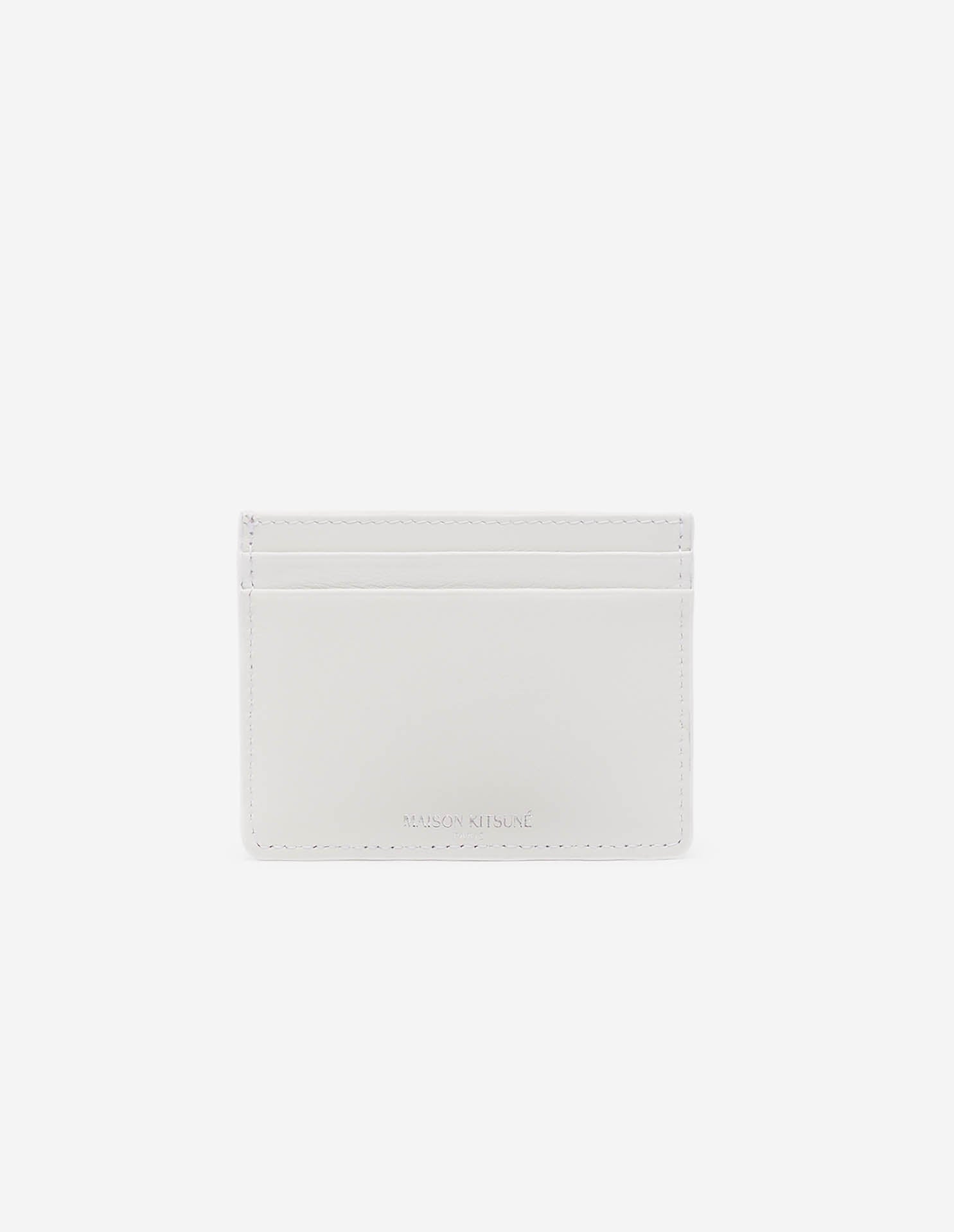 Maison Kitsuné x Mont Fuji leather card case - Medium Blue