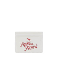 Maison Kitsuné x Mont Fuji leather card case - Deep Red